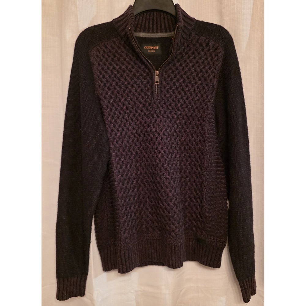 Outpost Makers Plated 1/4 Zip Pullover Sweater Mens Size M